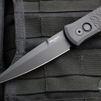 Protech Godfather Out The Side (OTS) Knife- Jigged Black Handle- Black DLC Blade- Black HW 926-SWAT