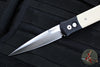 Protech Godfather Black And Ivory Micarta Tuxedo Out The Side (OTS) Knife Satin Blade 951