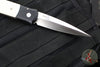 Protech Godfather Black And Ivory Micarta Tuxedo Out The Side (OTS) Knife Satin Blade 951