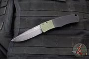 Protech Magic "Whiskers" Out The Side (OTS) Auto- Hidden Bolster Release Knife- Black Body- Green Textured Bolster- Black DLC Wash Blade BR-1.7 LTD-GREEN DLCW