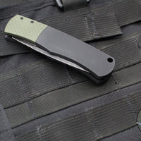 Protech Magic "Whiskers" Out The Side (OTS) Auto- Hidden Bolster Release Knife- Black Body- Green Textured Bolster- Black DLC Wash Blade BR-1.7 LTD-GREEN DLCW