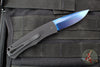 Protech Magic "Whiskers" Out The Side (OTS) Auto- Hidden Bolster Release Knife- Black Body- Textured Bolster- Sapphire Blue Blade BR-1 SB