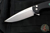 Protech Cambria Flipper- Black Aluminum Handle- TechnoCarbo Teal Inlay- Stonewash Magnacut Blade- Black Lip Pearl Button BSA25.Cambria.1