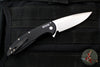 Protech Cambria Flipper- Black Aluminum Handle- TechnoCarbo Teal Inlay- Stonewash Magnacut Blade- Black Lip Pearl Button BSA25.Cambria.1