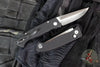 Protech Brend OTS Auto- Black Aluminum Handle- Satin 154CM Blade- Abalone Button Inlay BSA26.BREND.1