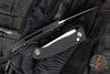 Protech Brend OTS Auto- Black Aluminum Handle- Satin 154CM Blade- Abalone Button Inlay BSA26.BREND.1