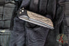 Protech Mordax Flipper- BLADE SHOW 2026- Black Handle- White Brass America's 250th Inlay- Stonewash Magnacut Blade- White Pearl Button BSA26.Mordax.2