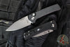 Chaves Protech Knives- Scapegoat Compact- OTS Auto- Black Carbide Textured Handle- Stonewash MagnaMax Steel Blade- Abalone Button Edition of 120 BSA26.SCAPEGOAT.1