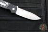 Protech Terzuola ATCF Out The Side (OTS) Auto Knife- Black Handle with "White Storm" Fat Carbon Inlays- Stonewash Magnacut Steel Blade BT2731-WS