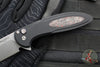 Protech Cambria Flipper- Black Aluminum Handle- TechnoCarbo Red Inlay- Stonewash Magnacut Blade- Black Lip Pearl Button CF2101-LTD TC RED