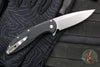 Protech Cambria Flipper- Black Aluminum Handle- TechnoCarbo Red Inlay- Stonewash Magnacut Blade- Black Lip Pearl Button CF2101-LTD TC RED