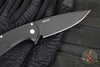 Protech Cambria Flipper- Black Aluminum Handle- Maple Burl Wood Inlay- Black DLC Magnacut Blade- Mosaic Pin Button CF2103-LTD Maple
