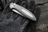 Protech Cambria Flipper- Black Aluminum Handle- TechnoCarbo Blue Inlay- Black DLC Magnacut Blade- Black Lip Pearl Button CF2103-LTD TC BLUE