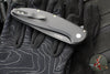 Protech Cambria Flipper- Black Aluminum Handle- TechnoCarbo Blue Inlay- Black DLC Magnacut Blade- Black Lip Pearl Button CF2103-LTD TC BLUE