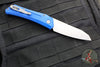 Protech Oligarch Out The Side (OTS) Auto Knife - Blue Handle - Stonewash Magnacut Blade DS101-BLUE