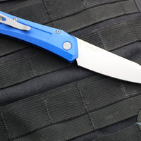 Protech Oligarch Out The Side (OTS) Auto Knife - Blue Handle - Stonewash Magnacut Blade DS101-BLUE