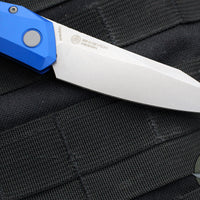 Protech Oligarch Out The Side (OTS) Auto Knife - Blue Handle - Stonewash Magnacut Blade DS101-BLUE