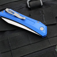 Protech Oligarch Out The Side (OTS) Auto Knife - Blue Handle - Stonewash Magnacut Blade DS101-BLUE