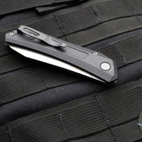 Protech Oligarch Out The Side (OTS) Auto Knife - Black Handle - Stonewash Magnacut Blade DS101