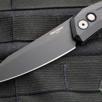 Protech Oligarch Out The Side (OTS) Auto Knife - Black Handle - Black DLC Magnacut Blade DS103