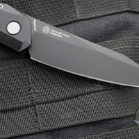 Protech Oligarch Out The Side (OTS) Auto Knife - Black Handle - Black DLC Magnacut Blade DS103