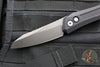 Protech Oligarch Out The Side (OTS) Auto Knife - Black Handle - Smokey Grey DLC Magnacut Blade DS121