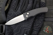 Protech Duke 2 Out The Side (OTS) Auto Knife - Black Handle- Stonewash Magnacut Blade DUKE2101