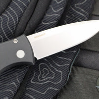Protech Duke 2 Out The Side (OTS) Auto Knife - Black Handle- Stonewash Magnacut Blade DUKE2101