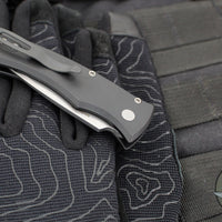 Protech Duke 2 Out The Side (OTS) Auto Knife - Black Handle- Stonewash Magnacut Blade DUKE2101