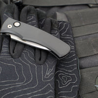 Protech Duke 2 Out The Side (OTS) Auto Knife - Black Handle- Stonewash Magnacut Blade DUKE2101