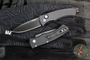 Protech Duke 2 Out The Side (OTS) Auto Knife - Black Handle- Black DLC Magnacut Blade DUKE2103
