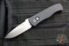 Protech Emerson CQC7 Out The Side Auto (OTS) Knife- Spearpoint Edge - Black Handle- Stonewash Blade- Deep Carry Clip E7A01-20CV