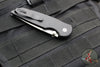 Protech TR-3 Integrity- Manual Button Lock Knife- Smooth Black Handle- Stonewash S35VN Steel Blade  INT101