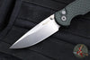 Protech TR-3 Integrity- Manual Button Lock Knife- Relic Pattern Green Handle- Stonewash S35VN Steel Blade  INT105-GREEN