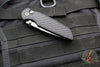 Protech TR-3 Integrity- Manual Button Lock Knife- Reptile Pattern Black Handle- Stonewash S35VN Steel Blade  INT105-Reptile