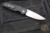 Protech TR-3 Integrity- Manual Button Lock Knife- Relic Pattern Black Handle- Stonewash S35VN Steel Blade  INT105