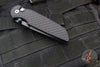 Protech TR-3 Integrity- Manual Button Lock Knife- Black Relic Pattern Handle- Black DLC S35VN Steel Blade  INT106