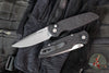 Protech TR-3 Integrity- Manual Button Lock Knife- Black Topo Pattern Handle- Stonewash Magnacut Steel Blade  INT1105-TOPO