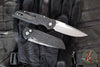 Protech TR-3 Integrity- Manual Button Lock Knife- Black Topo Pattern Handle- Stonewash Magnacut Steel Blade  INT1105-TOPO