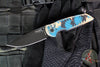 Protech TR-3 Integrity- Manual Button Lock Knife- Shipwreck Finished Relic Pattern Handle- Black DLC Magnacut Steel Blade- Black Lip Pearl Inlaid Button INT1106-SHIPWRECK