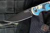 Protech TR-3 Integrity- Manual Button Lock Knife- Shipwreck Finished Relic Pattern Handle- Black DLC Magnacut Steel Blade- Black Lip Pearl Inlaid Button INT1106-SHIPWRECK