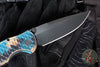 Protech TR-3 Integrity- Manual Button Lock Knife- Shipwreck Finished Relic Pattern Handle- Black DLC Magnacut Steel Blade- Black Lip Pearl Inlaid Button INT1106-SHIPWRECK