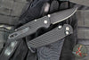 Protech TR-3 Integrity- Manual Button Lock Knife- Black Relic Pattern Handle- Black DLC Magnacut Steel Blade  INT1106
