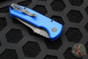 Protech Les George SBR Short Bladed Rockeye Out The Side (OTS)- Smooth Blue Handle- Black Blade LG403-BLUE
