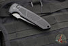 Protech Les George Rockeye Out The Side (OTS) Auto- Operator- Textured Black Handle- Sterile Black Blade- Tritium Button LG307 D2 Operator