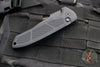 Protech Les George Rockeye Out The Side (OTS) Auto- Operator- Textured Black Handle- Sterile Black Blade- Tritium Button LG307 Operator