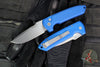 Protech Les George Rockeye Out The Side (OTS) Auto- Blue Handle- Stonewash Magnacut Blade LG3101-BLUE
