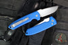 Protech Les George Rockeye Out The Side (OTS) Auto- Blue Handle- Stonewash Magnacut Blade LG3101-BLUE