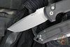 Protech Les George Rockeye Out The Side (OTS) Auto- Black Handle- Stonewash Magnacut Blade LG3101
