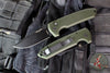 Protech Les George Rockeye Out The Side (OTS) Auto- Smooth Green Handle- DLC Black Magnacut Blade LG3103-GREEN